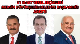 ANKET: Mersin Büyükşehir Belediye Seçimlerini Kim Kazanır?