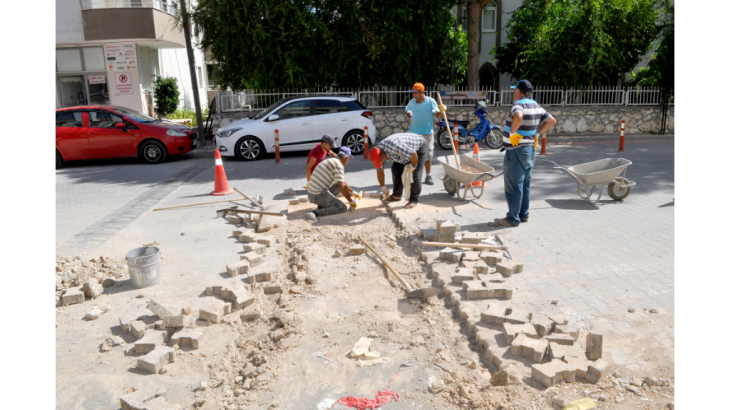 Göksu Mahallesi'nde Parke Çalışmaları Sürüyor