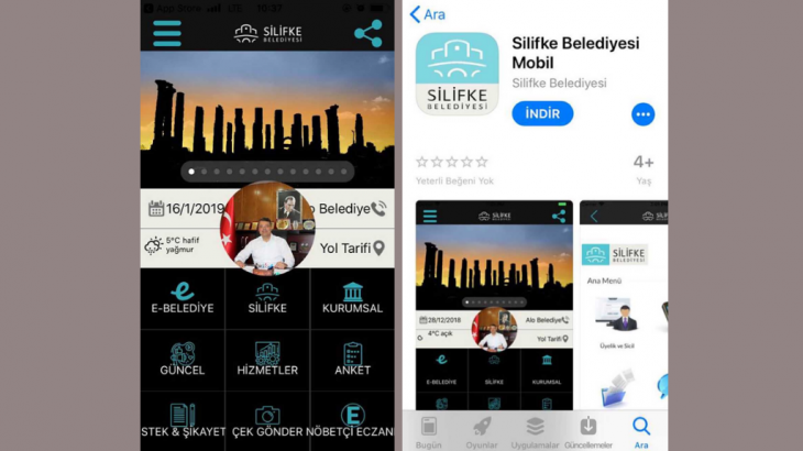 Silifke Belediyesi Hizmetleri App Store ve Google Play Sore'da!