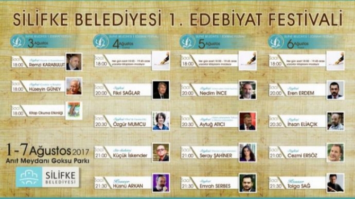 Silifke'de "Edebiyat Festivali" Düzenlenecek