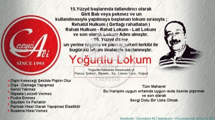 Silifke'nin Hediyesi, 'Yoğurtlu Lokum'